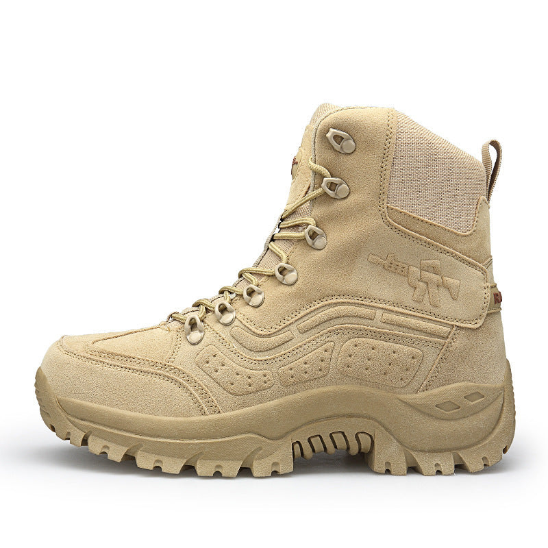 Large size high top outdoor military boots