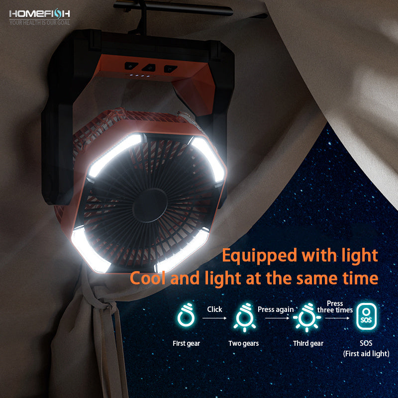 Outdoor Camping Fan Lighting Camping Tent