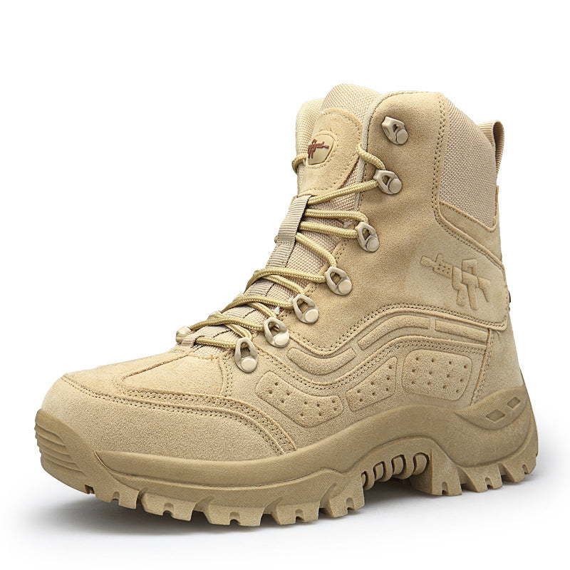Large size high top outdoor military boots