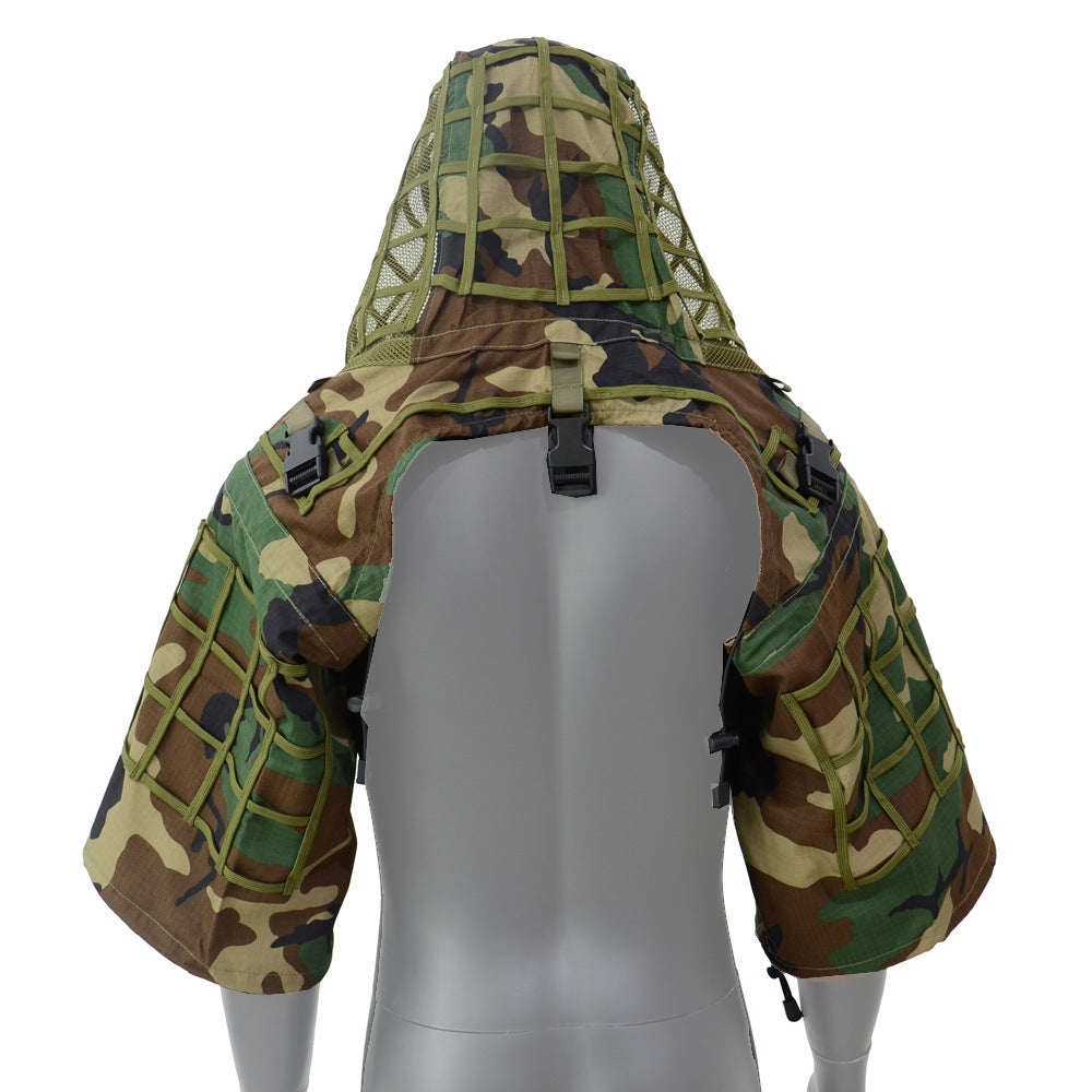 Checked Cloth Military Fans Tactical Ghillie Suit Sniper Chicken Camouflage Clothing Wear-resistant Breathable