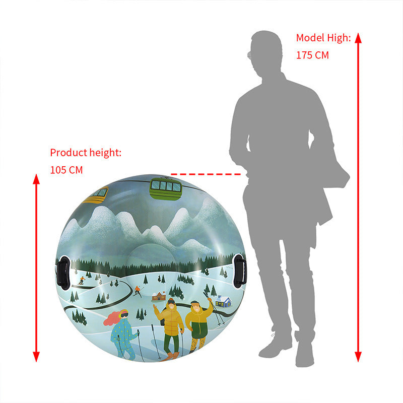 Outdoor Creative Printed PVC Winter Thick Ski Ring