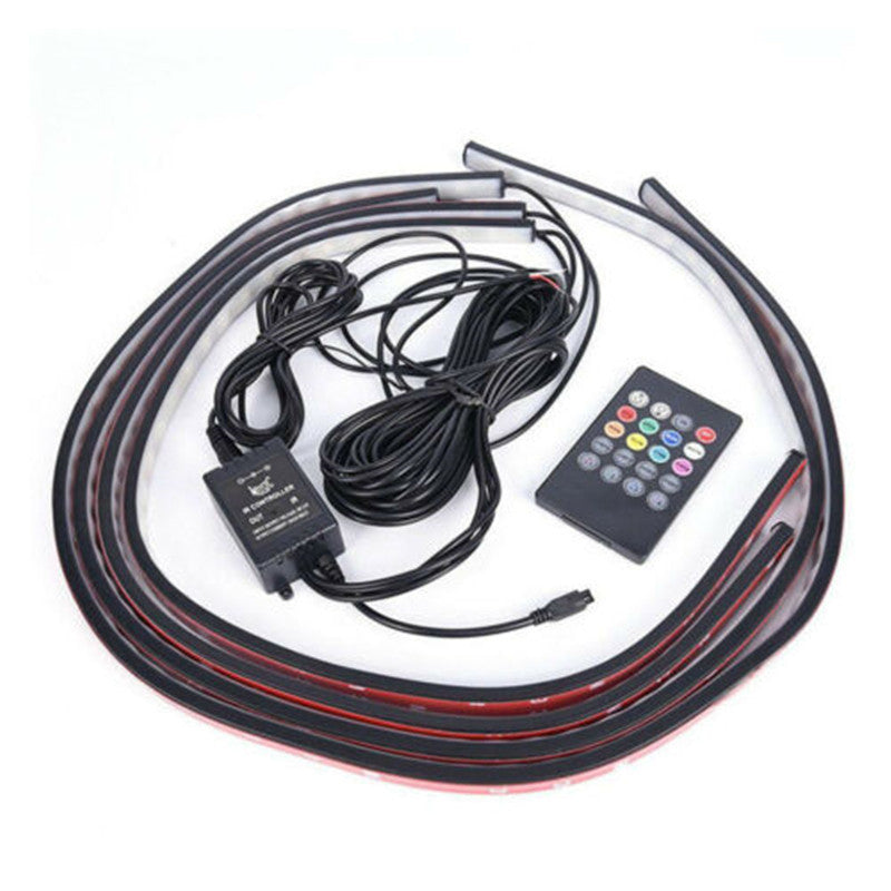 1 drag 4-5050 colorful voice control car chassis light atmosphere