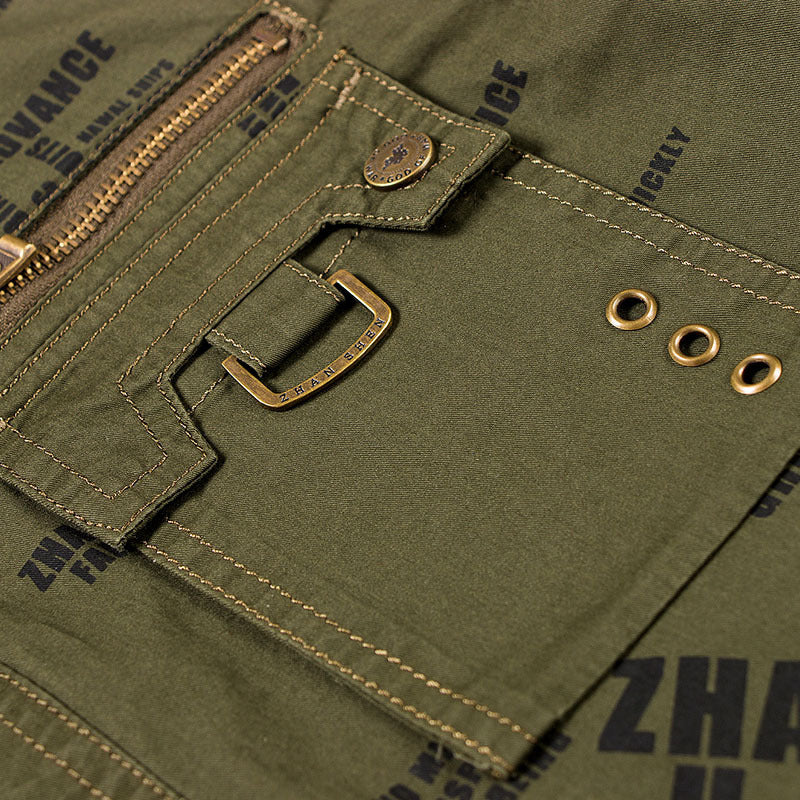 Men's casual military shirt