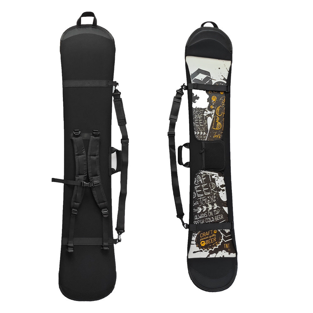 Double Shoulder Velcro Veneer Ski Board Bag