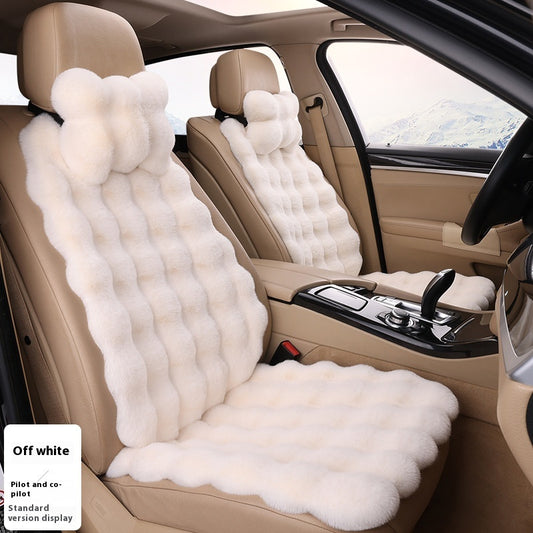 Bubble Velvet Winter Car Cushion Thickened Warm Plush Warm Universal Seat Cushions Seat Cover