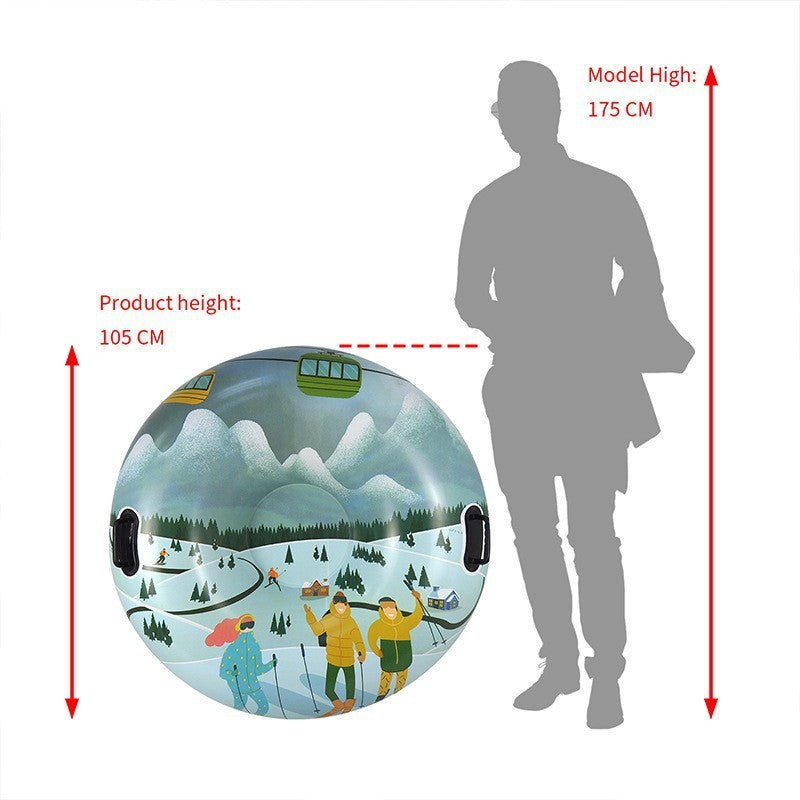 Outdoor Creative Printed PVC Winter Thick Ski Ring